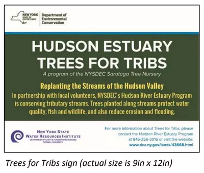 Trees for Tribs sign